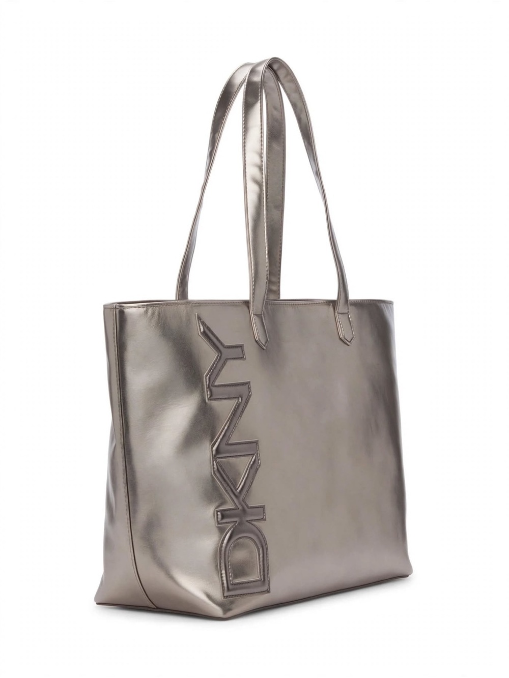 DKNY Metallic Silver Tote Bag